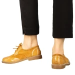 Дамски обувки casual без ток от еко кожа камел Bergo