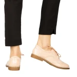 Дамски обувки casual без ток от еко кожа розови  Bergo