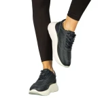 Дамски обувки casual без ток от естествена кожа сини Zevoma