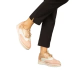 Дамски обувки casual без ток от еко кожа розови  Darme