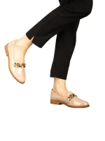 Дамски мокасини розови  от еко кожа Sclini