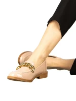 Дамски мокасини розови  от еко кожа Sclini