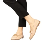 Дамски мокасини розови  от еко кожа Neka