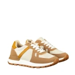 Мъжки спортни обувки камел от еко кожа и текстилен материал  Redal