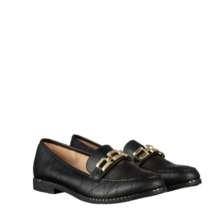 Дамски мокасини черни  от еко кожа Laith