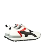 Мъжки спортни обувки бели от еко кожа и текстилен материал  Conaky