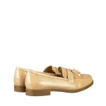 Дамски мокасини бежови от еко кожа Simy
