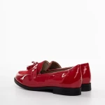 Дамски мокасини червени от еко кожа Simy