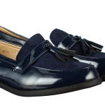 Дамски мокасини сини от еко кожа Simy