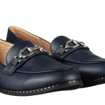 Дамски мокасини сини от еко кожа Hogan