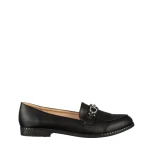 Дамски мокасини черни  от еко кожа Hogan