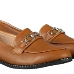 Дамски мокасини камел от еко кожа Hogan