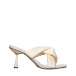 Дамски чехли бежови от еко кожа  Berta