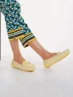 Дамски мокасини жълти  от еко кожа  Cecil