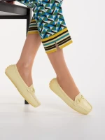 Дамски мокасини жълти  от еко кожа  Cecil