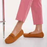 Дамски мокасини камел от еко кожа  Ariella