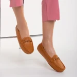 Дамски мокасини камел от еко кожа  Ariella