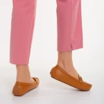 Дамски мокасини камел от еко кожа  Ariella