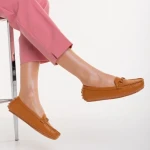 Дамски мокасини камел от еко кожа  Ariella