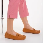 Дамски мокасини камел от еко кожа  Ariella