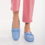 Дамски мокасини сини от еко кожа  Ariella