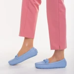 Дамски мокасини сини от еко кожа  Ariella