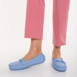 Дамски мокасини сини от еко кожа  Ariella