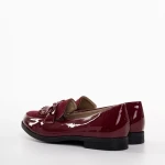 Дамски мокасини червени  от еко кожа  Jevi