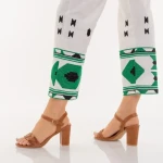 Дамски сандали с ток  камел от еко кожа  Eufrasia