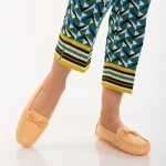 Дамски мокасини оранжеви  от еко кожа  Cecil