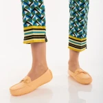 Дамски мокасини оранжеви  от еко кожа  Cecil