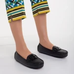 Дамски мокасини черни от еко кожа  Addison