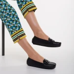 Дамски мокасини черни от еко кожа  Addison