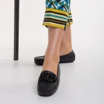 Дамски мокасини черни от еко кожа  Addison