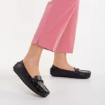 Дамски мокасини черни от еко кожа  Ariella