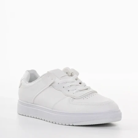 Дамски спортни обувки  бели от еко кожа  Zhuri