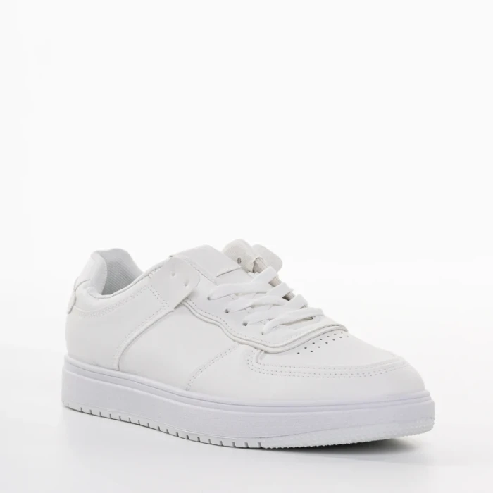 Дамски спортни обувки  бели от еко кожа  Zhuri