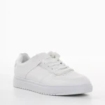 Дамски спортни обувки  бели от еко кожа  Zhuri