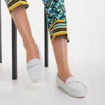 Дамски  мокасини бели от еко кожа  Ariella