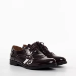 Дамски мокасини червени  от еко кожа  Neha