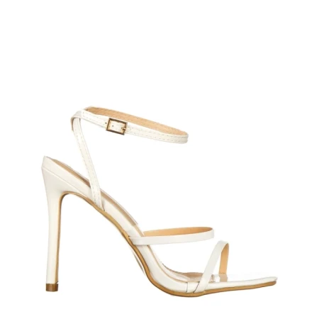 Дамски сандали с ток  бели  от еко кожа  Egypt