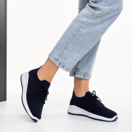 Дамски спортни обувки сини от текстилен материал  Eryla