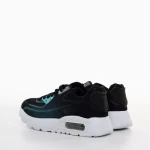 Детски спортни обувки черни със зелено от текстилен материал  Lillya