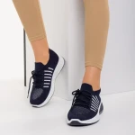 Дамски спортни обувки сини от текстилен материал Biriza