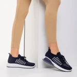 Дамски спортни обувки сини от текстилен материал Biriza