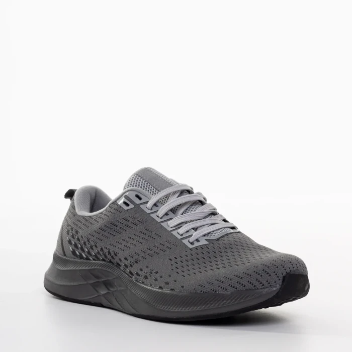 Мъжки спортни обувки сиви от текстилен материал  Bendi