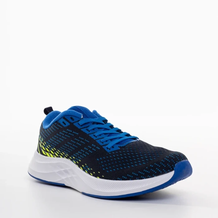 Мъжки спортни обувки сини от текстилен материал  Bendi