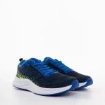 Мъжки спортни обувки сини от текстилен материал  Bendi