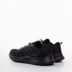 Мъжки спортни обувки  черни със сиво от текстилен материал  Bendi