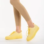 Дамски кецове  жълтиот текстилен материал  Stere